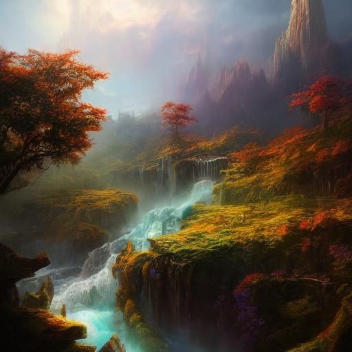 God Creates World: Epic Fantasy Concept Art