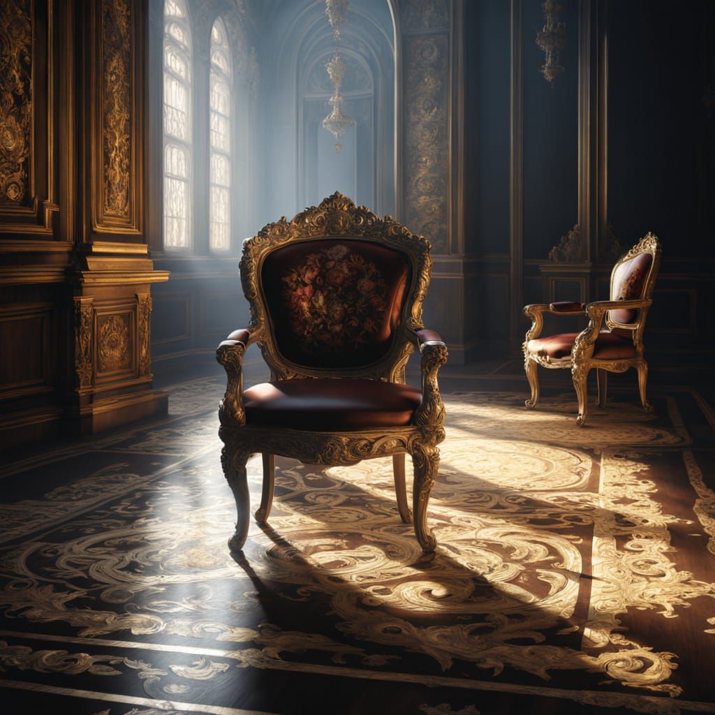 Golden Throne in Baroque Splendor