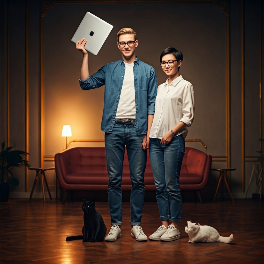 Celebrating Victory: A Hyperrealistic Digital Render