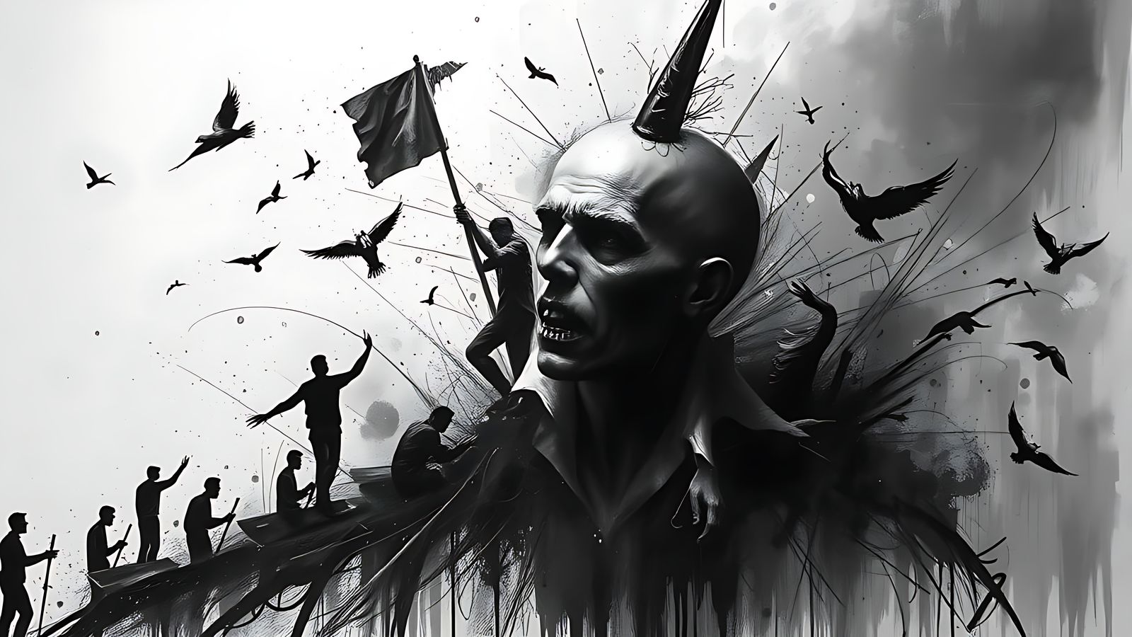 ‘The contumelious curmudgeon creating chaos amidst the concerned . . . !’ (abstract studies)