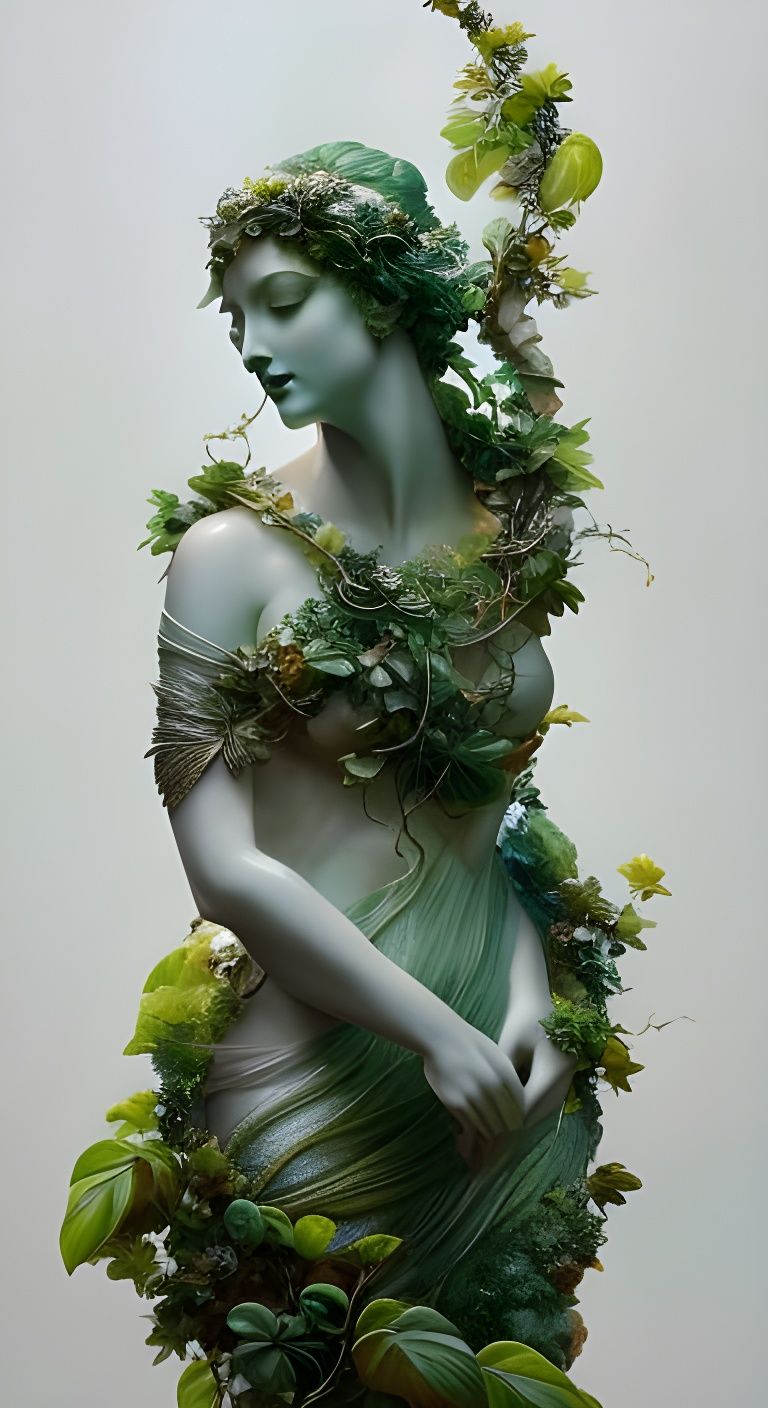 Vine Covered Statue