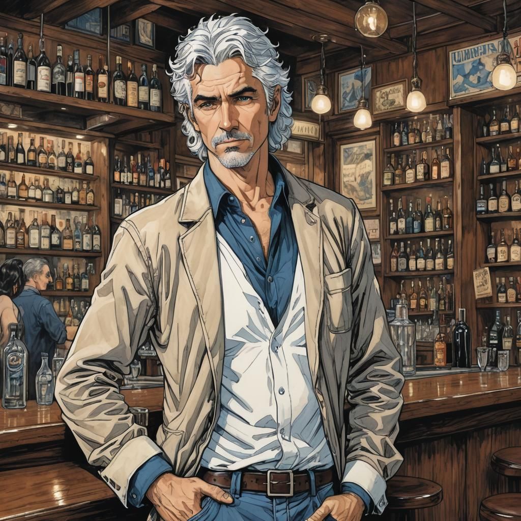 Charming Professor in Modern Fantasy Style