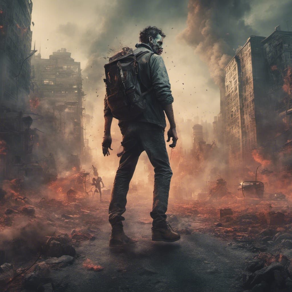 Zombie Apocalypse: Detailed Matte Painting in 8K