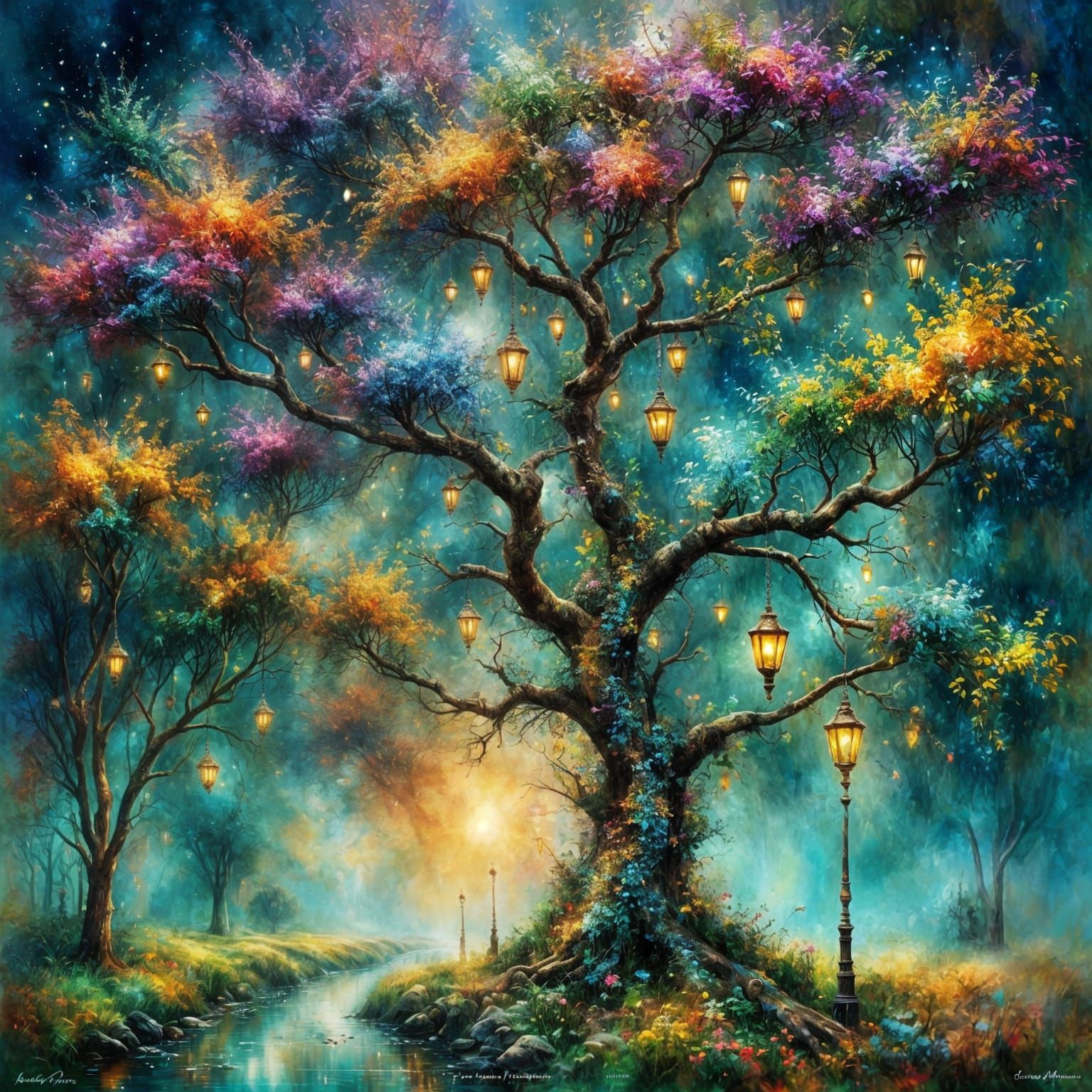 arbre magique Josephine Wall <lora:ImpressionistMusings:1.0>...