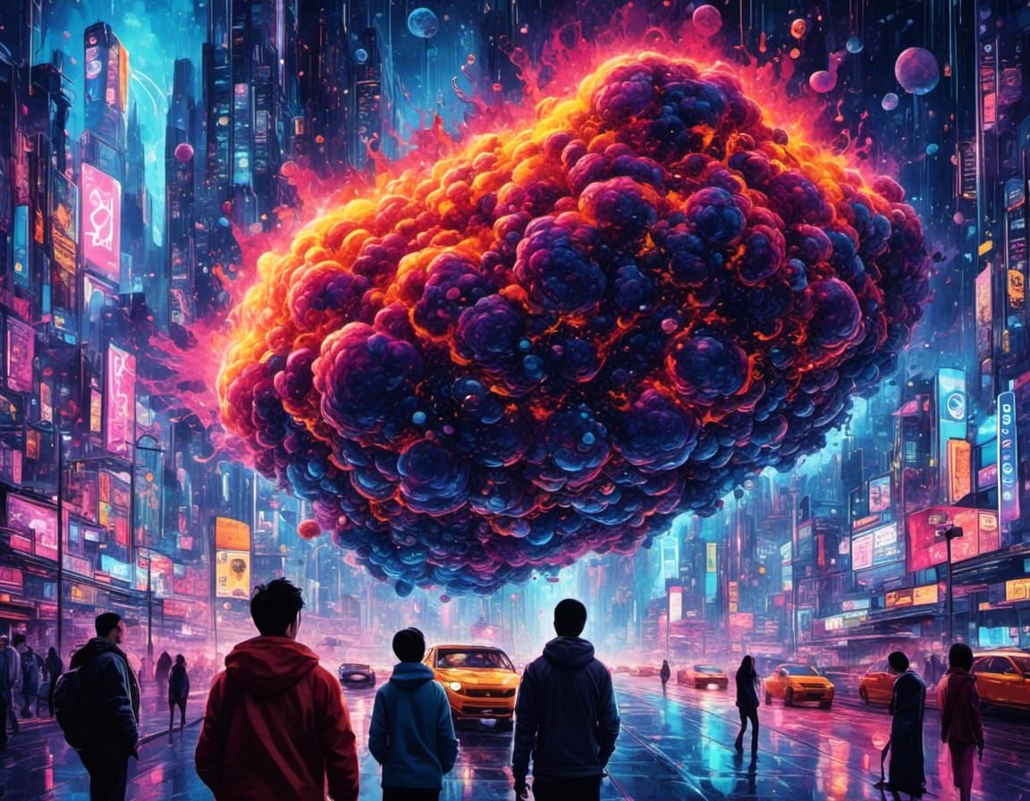 Menacing Werewolf Stalks Dark Alley in Fantasy Horror