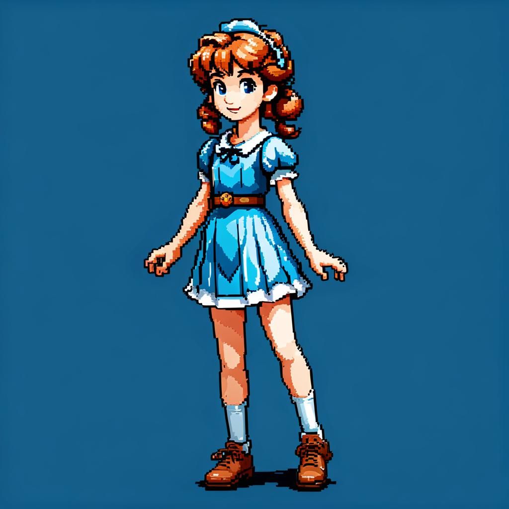 Wendy Darling Pixel Art Game Sprite
