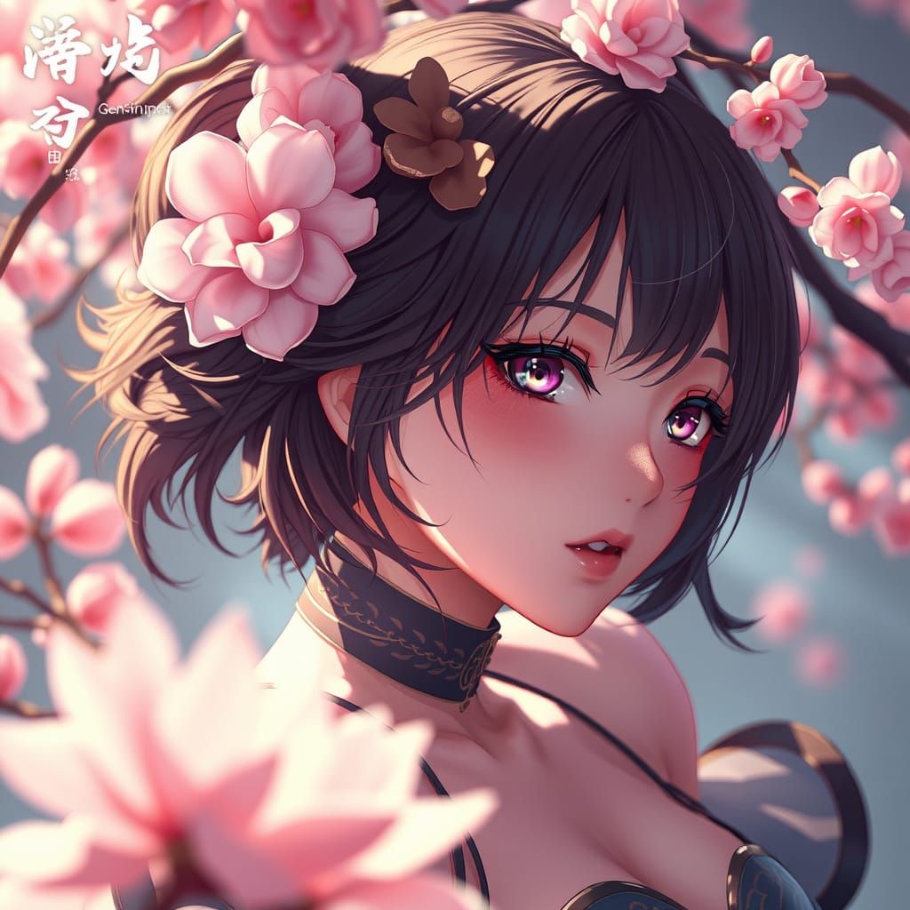 Detailed 3D Anime Art Inspired by WLOP