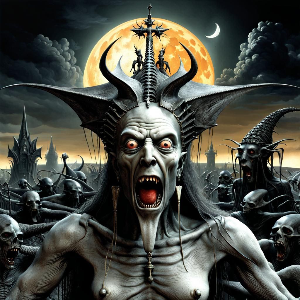 Nightmarish Cosmic Horror in Dark Fantasy Style