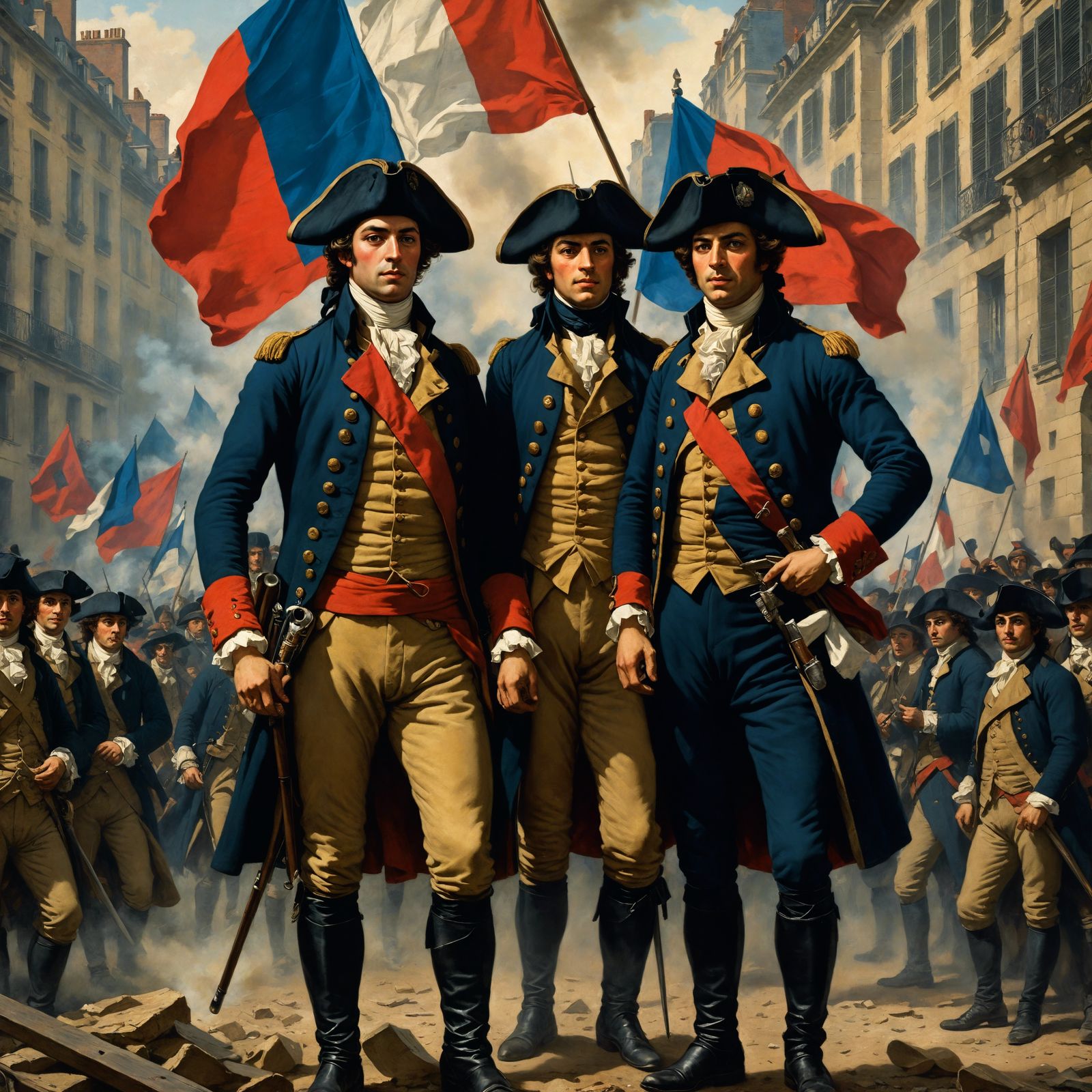 French Revolution Movie Poster in Hyperrealistic Style