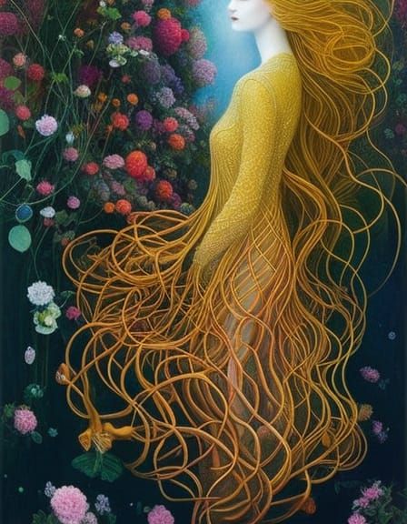 Fairytale Disruption: An Intricate Vision in Rich Color