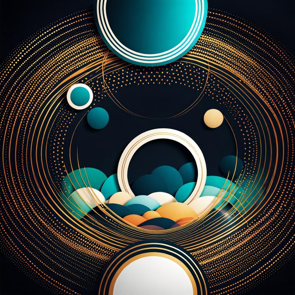 Bright Abstract Geometric Graphic Decoration