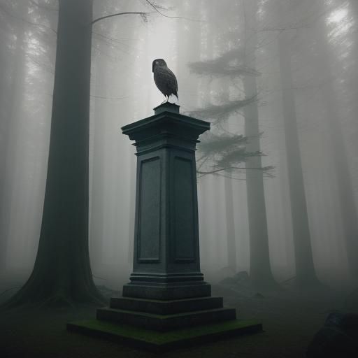 Angelic Owl in Moonlit Forest, Cinematic Film Still