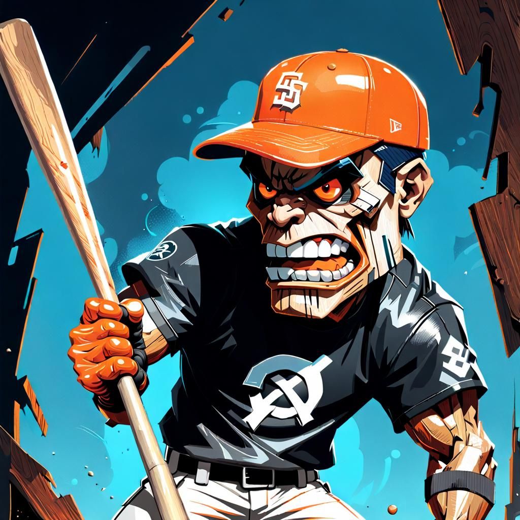 Menacing Juicebox Mascot Cartoon in Classic Style