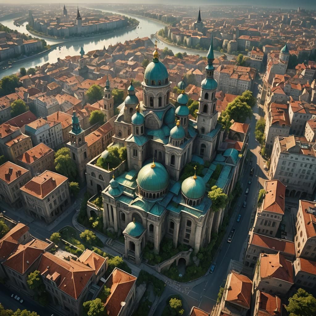 Mystical Belgrade: Ornate Architecture in a Fantasy Setting