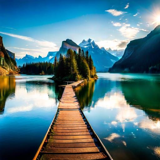 Hyperrealistic Crazy Train with Volumetric Lighting