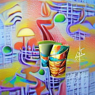 Psychedelic Jazz Fusion in Abstract Acrylic Art