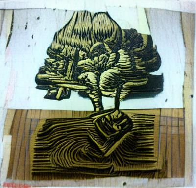 AI Generated Woodcut Image