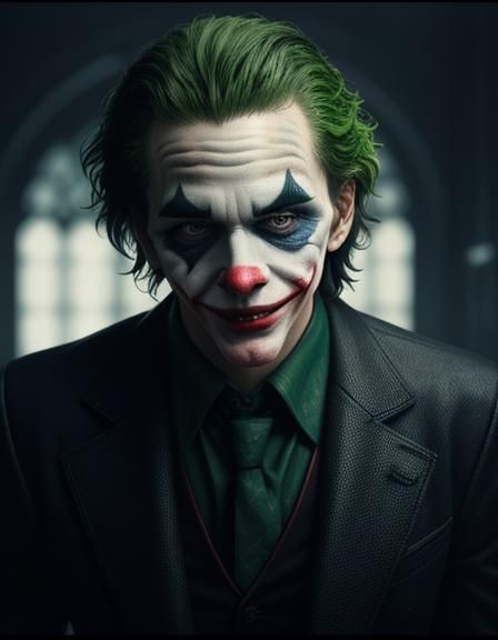 Photorealistic Joker Character in High Resolution