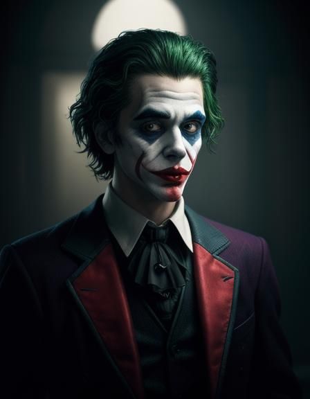 Photorealistic Joker Portrait in 4K