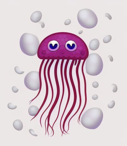 Cute jellyfish emoji