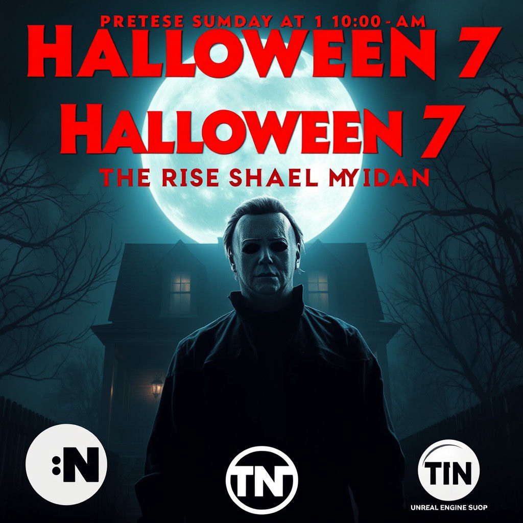 Michael Myers in Ominous Halloween Movie Poster