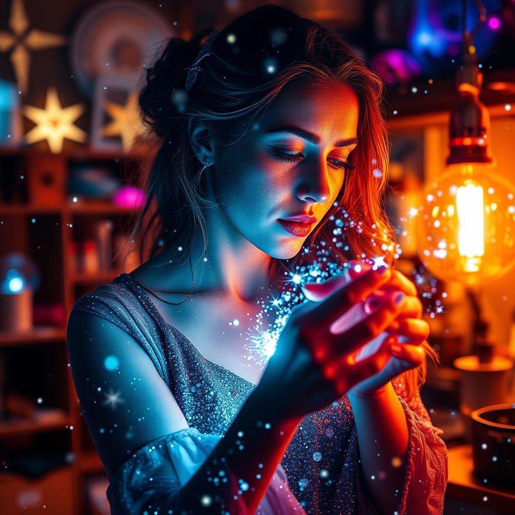 Starlight Harvester in Whimsical Workshop