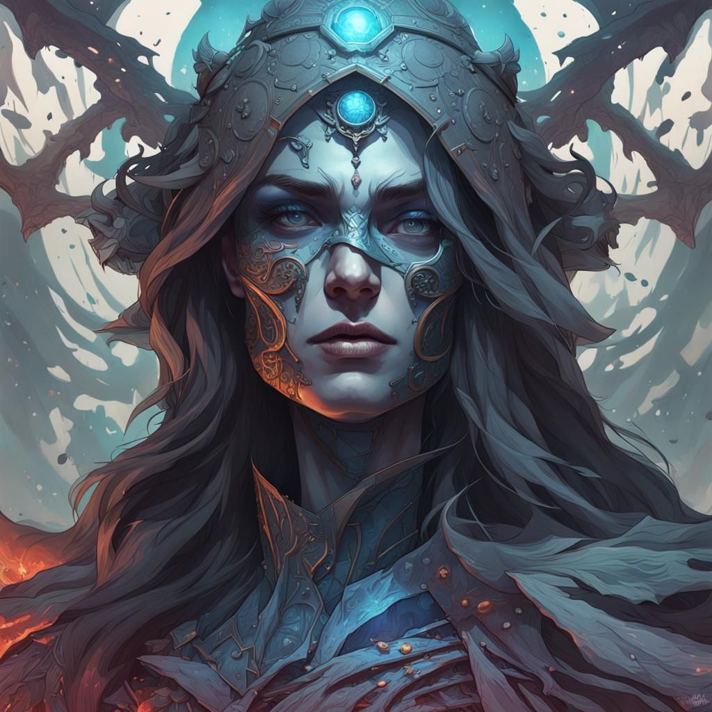 Death Portrait in Hyperdetailed Artstation Style