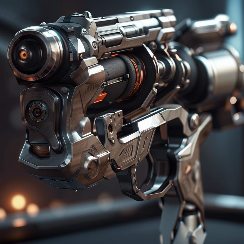 Revolver of the Future: 3D Game Cinematic Render
