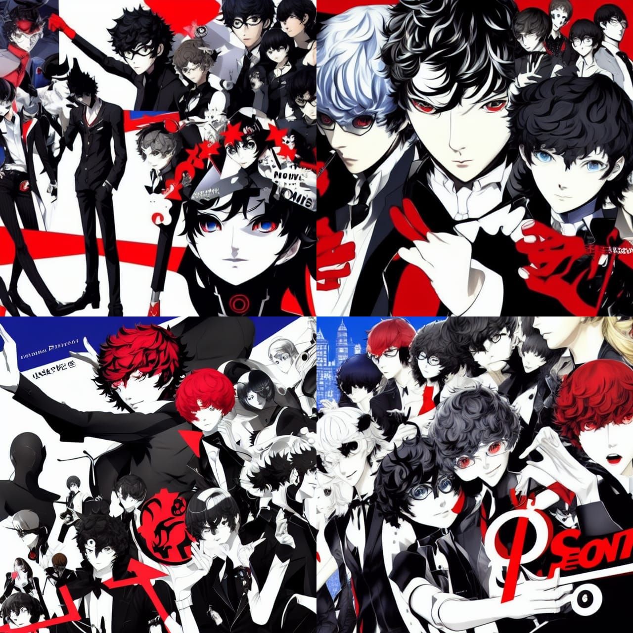 Persona 5 AI Image Generation