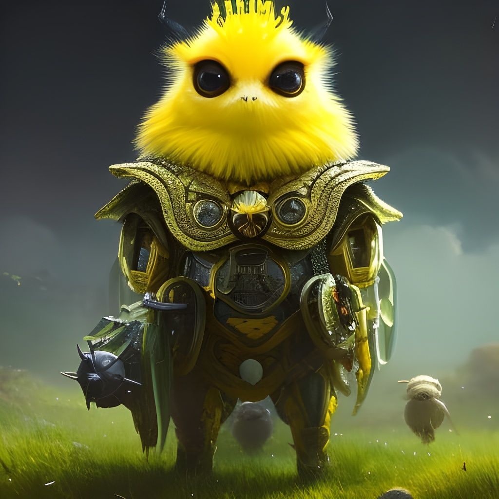 Cyborg Gremlin in Bee Armor on Alien World