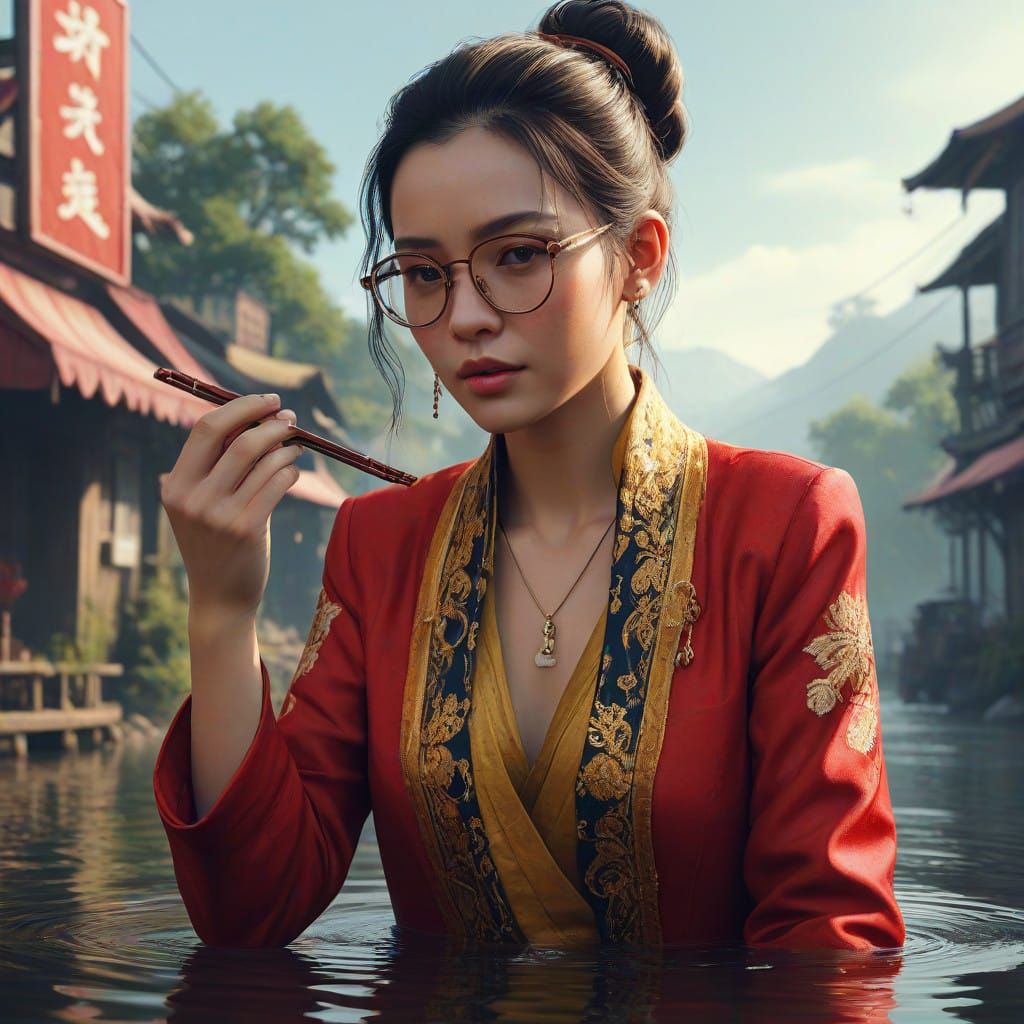 Elegant Mystic Unfolds Ancient Power