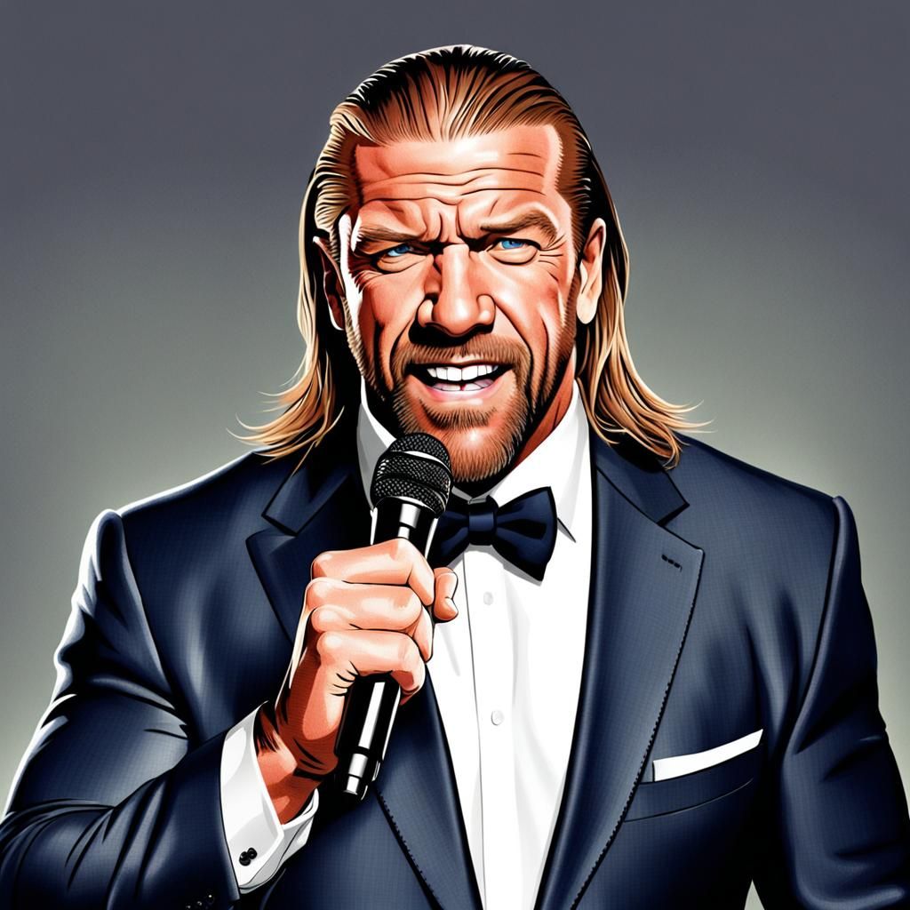 WWE Triple H as a stand up comedian