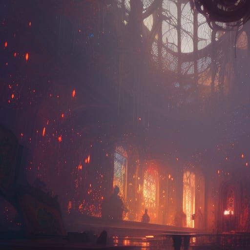 Sparkly Weirdcore Heaven: Hyperdetailed Concept Art