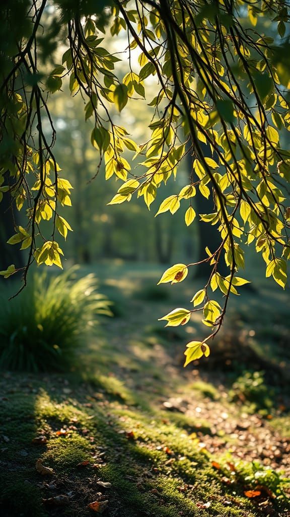 Ethereal Spring Serenity in Impressionist Style