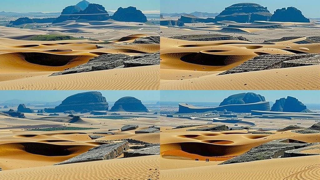 Surreal Landscape Art Inspired by Moebius and WLOP