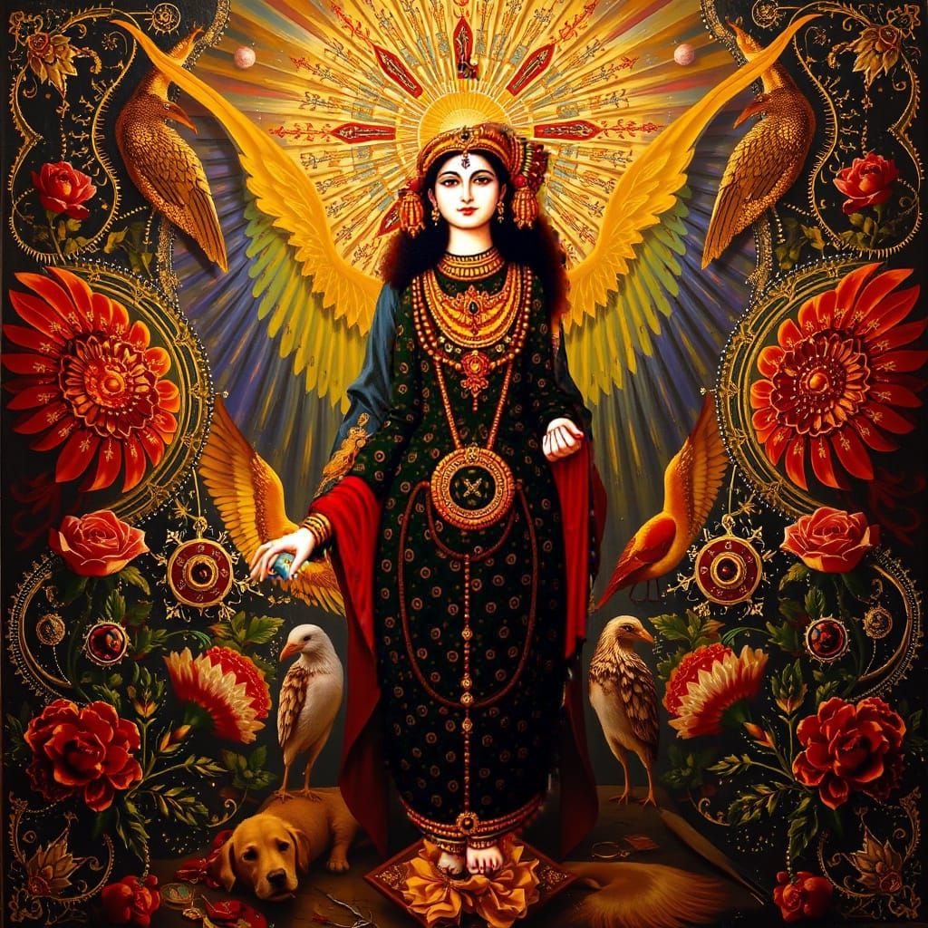 Masterpiece Painting of Beauty and Truth