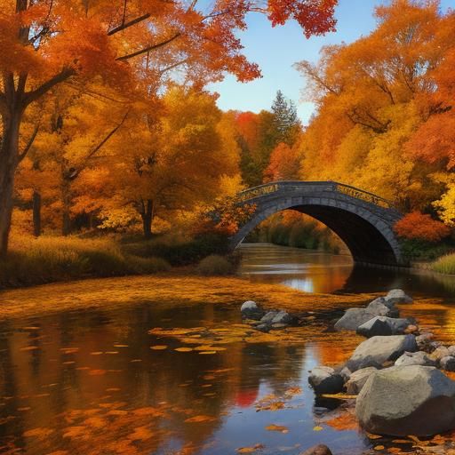 Autumnal Intricacy: A Detailed Autumn Scene