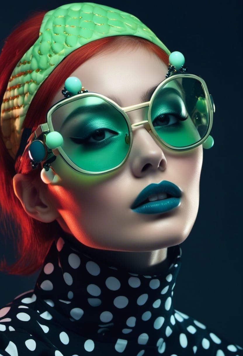 Fashionable Teenager in Pop Art Style