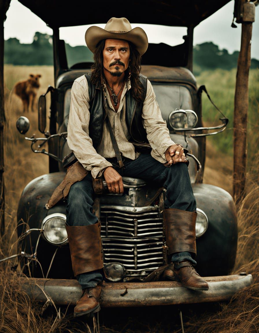 Captain Jack Sparrow-Inspired Portrait in Moody Studio Light...