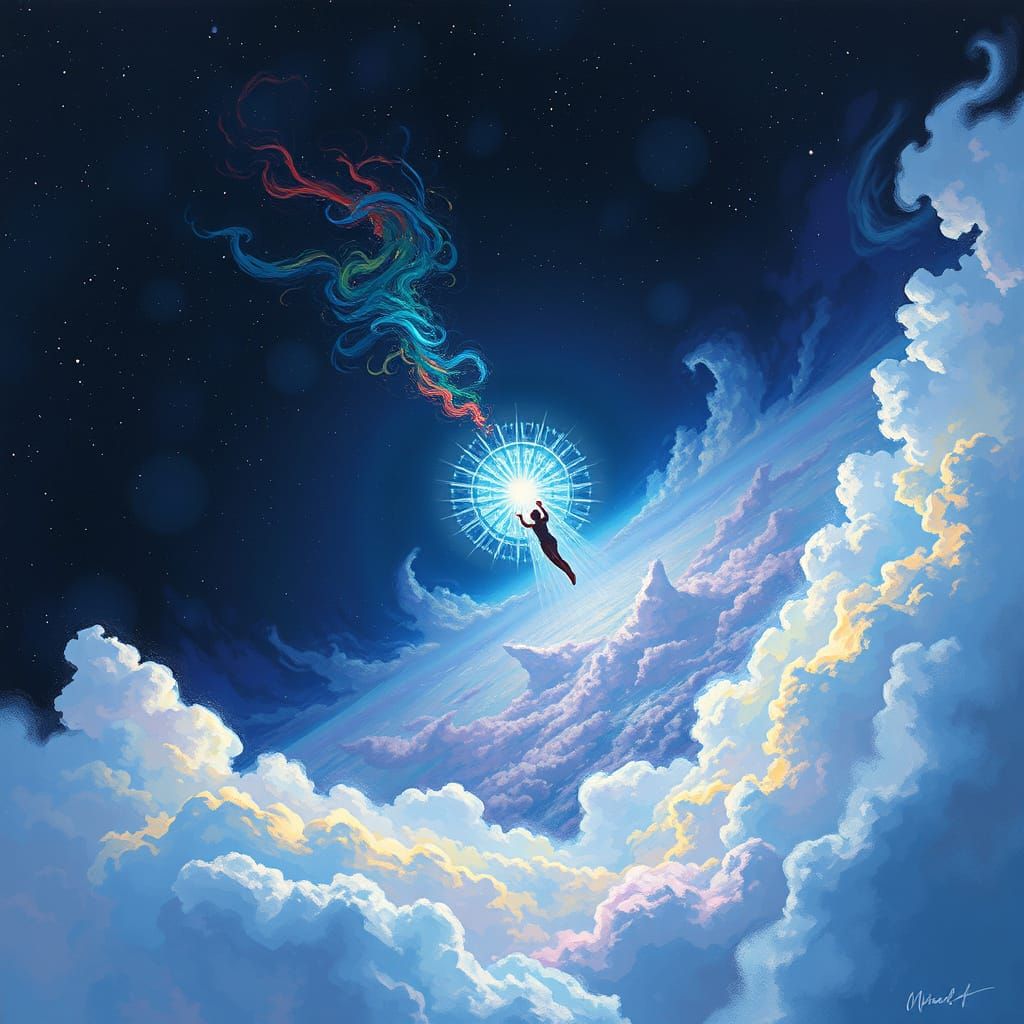 Surreal Space Voyager Embarks on Cosmic Odyssey