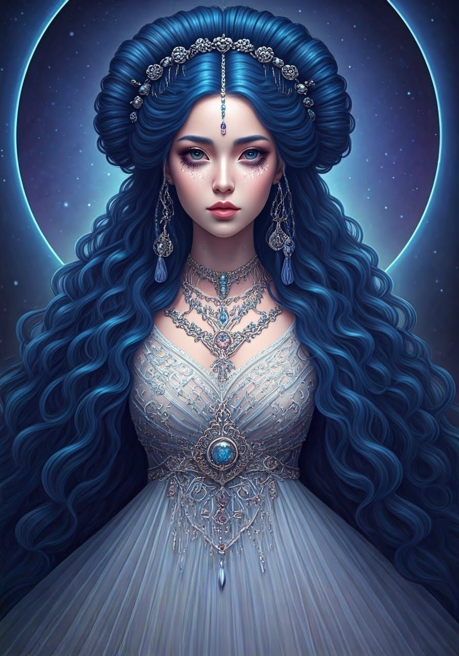 Moon Princess in Anime Manga Style