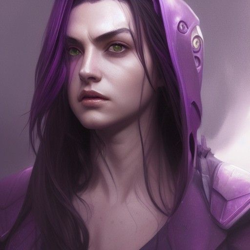 Armored Blade Spinner Portrait in Dynamic Lighting