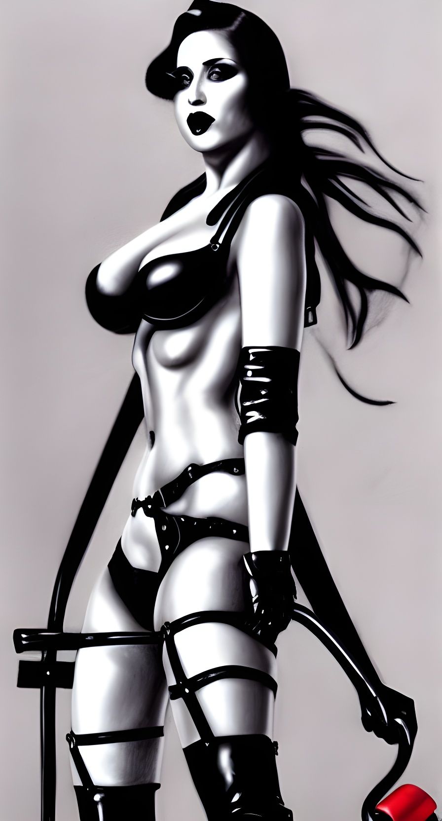 Dominatrix in Dungeon, Brutalist Surrealism