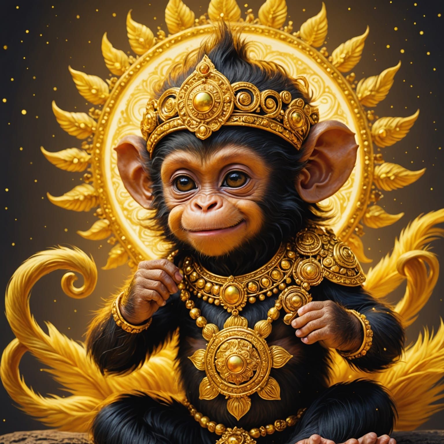baby monkey God Hanuman...