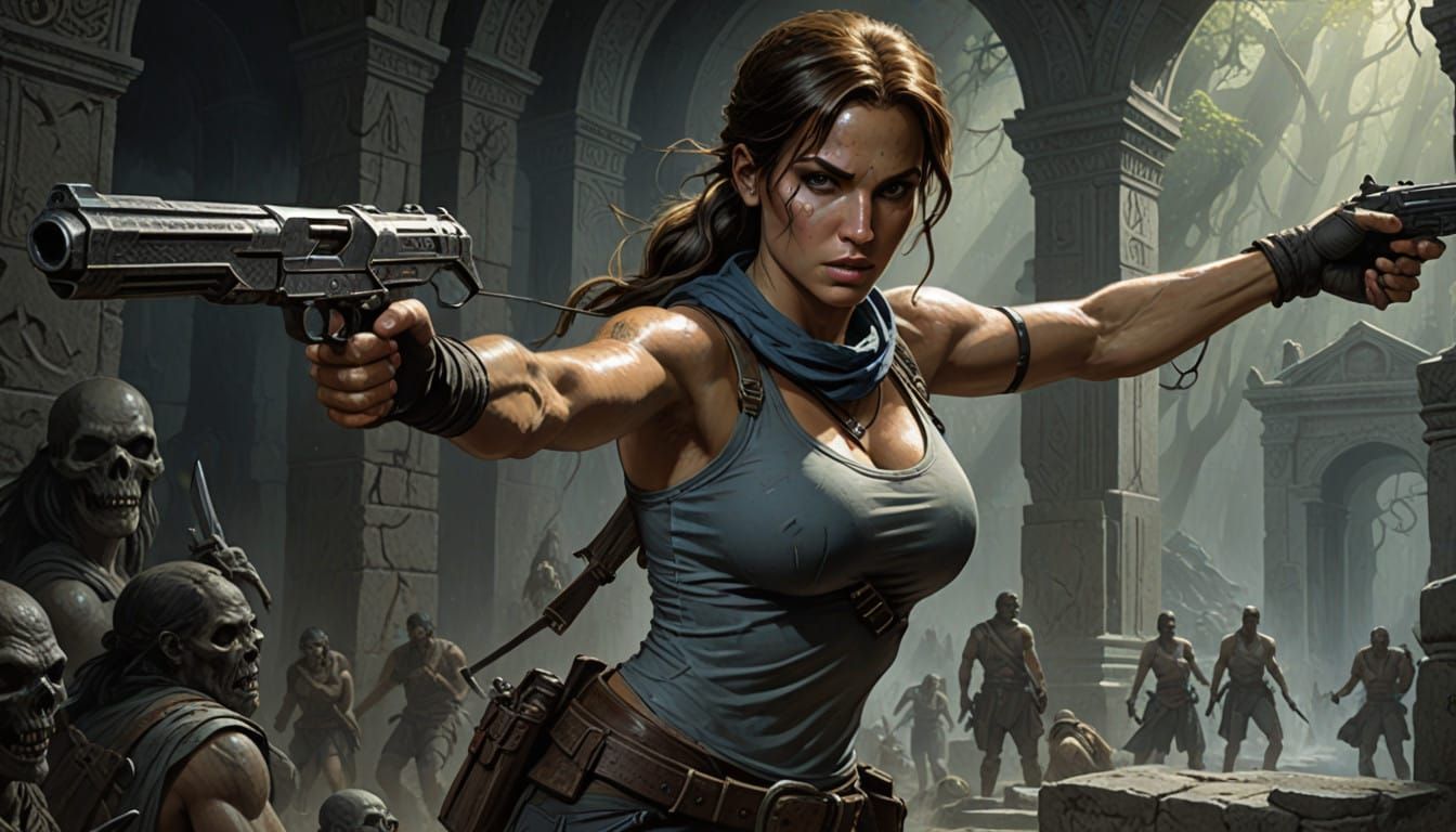 Tomb Raider in a Dark, Gothic Aesthetic