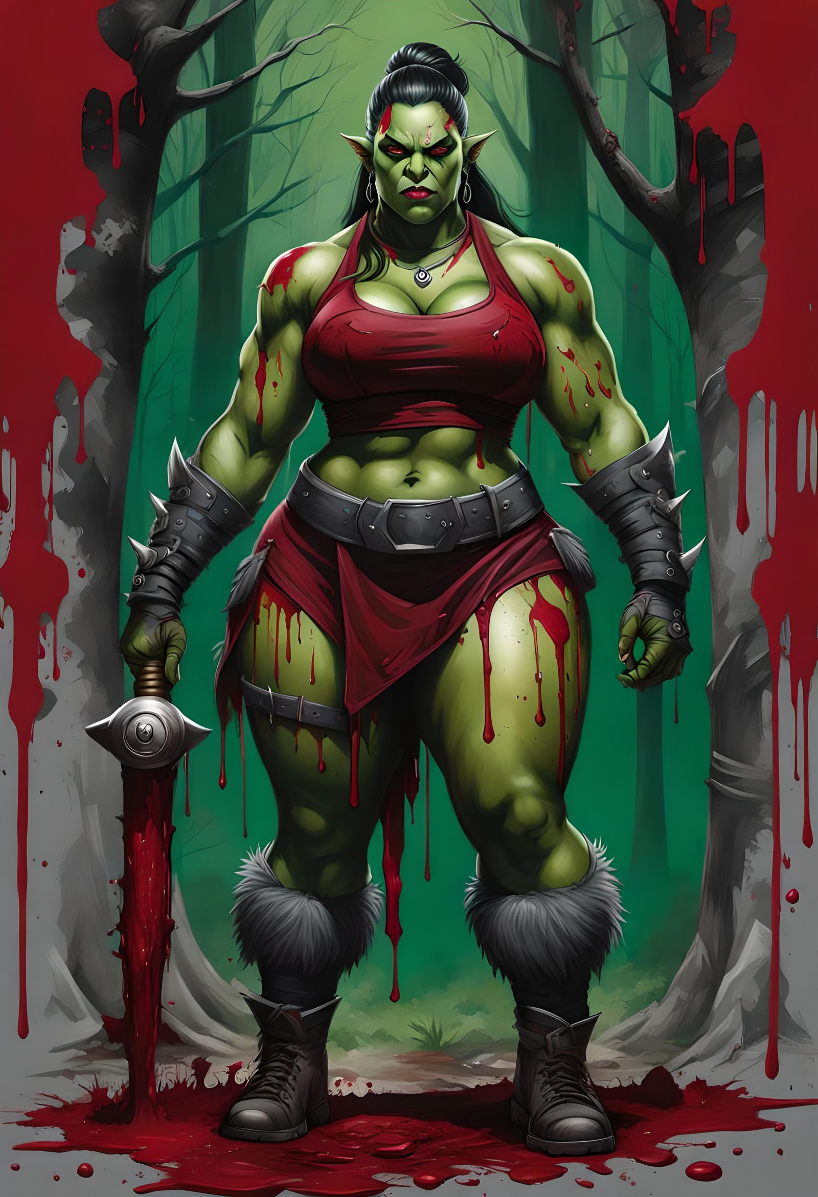 Orsimer Assassin (Orc Elf race, Elder Scrolls lore) (Crystal...