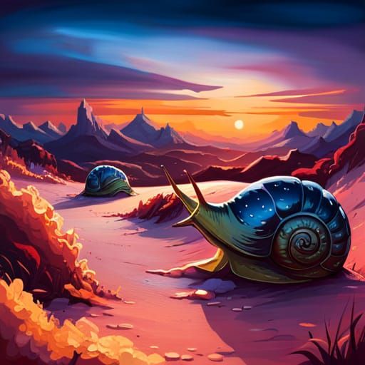 Giant Snails Emerge From Armor