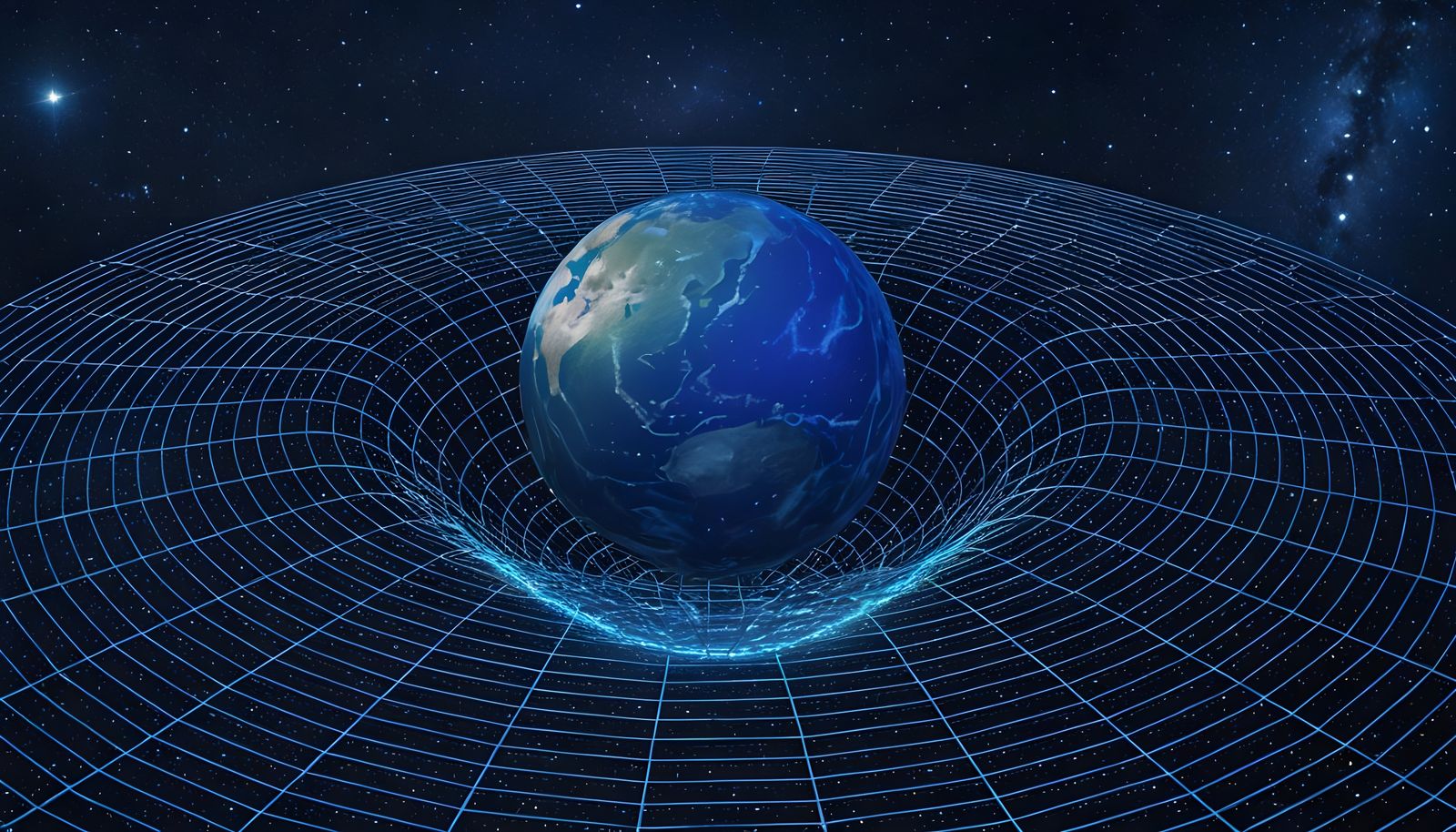 Curvature of Spacetime as Neon Grid