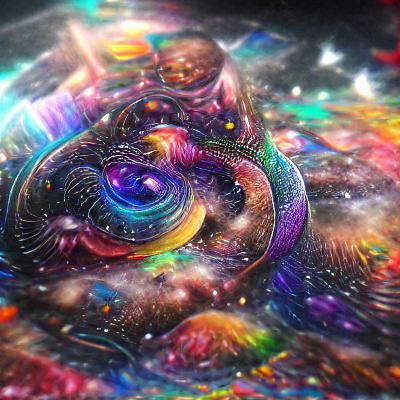 Cosmic Color Spiral in Galactic Dreamscape