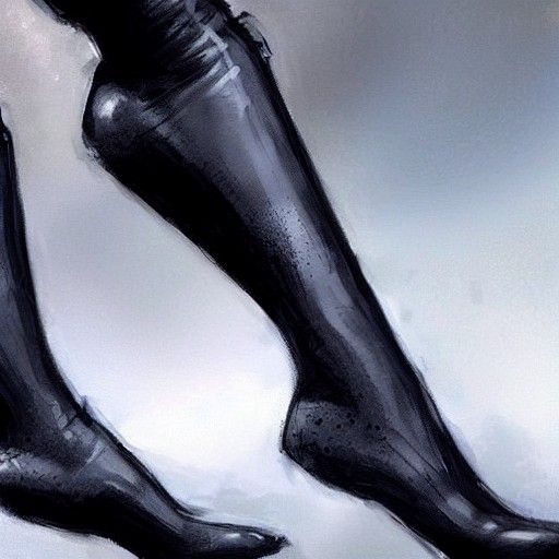 Sinister Female Executioner in Fantasy Art Style